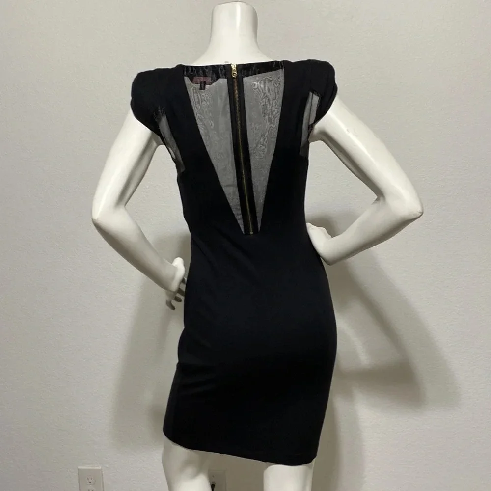 Ted Baker Black Mesh Dress